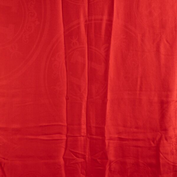 Hermès Red Cashmere New Libris Stole Scarf