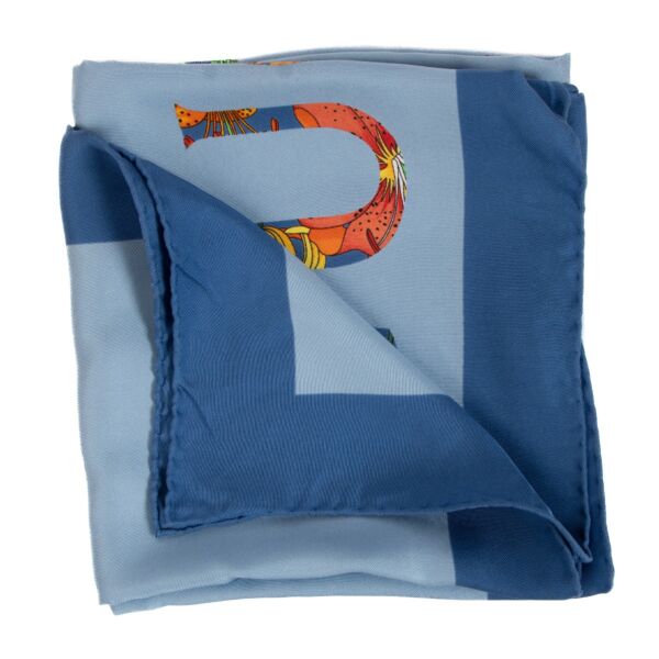 Gucci Logo Flora Print Silk Scarf
