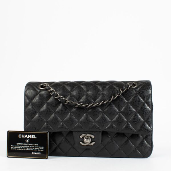 Chanel Black Caviar Medium Classic 11.12 Handbag