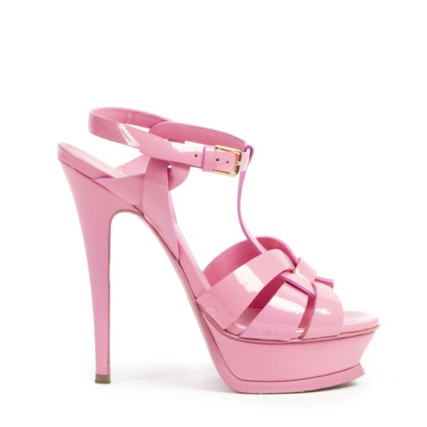  Saint Laurent Pink Tribute Pumps - size 36
