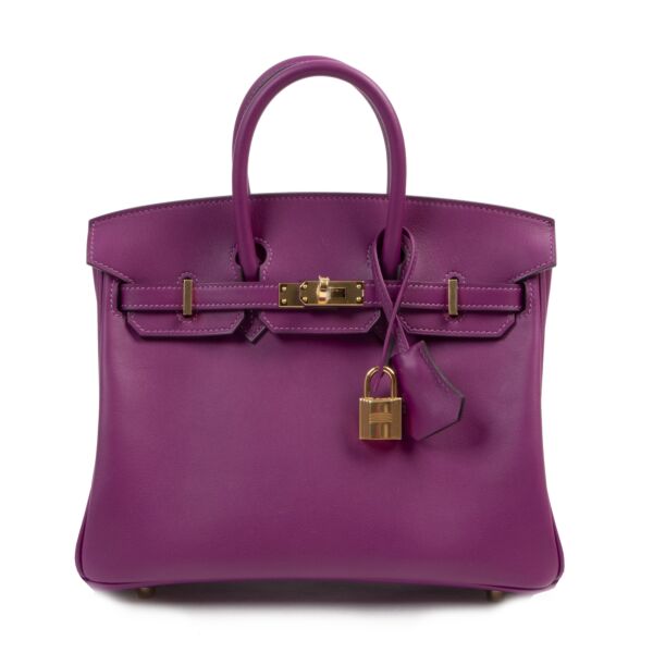 Hermès Birkin 25 Anemone Swift GHW for the best price at labellov secondhand luxury