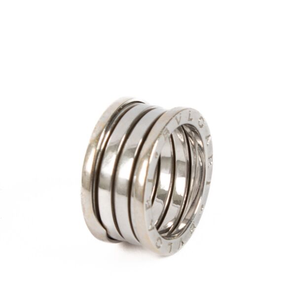 Buy authentic second hand Bulgari White Gold B.Zero1 Ring - Size 54 at Labellov.com 