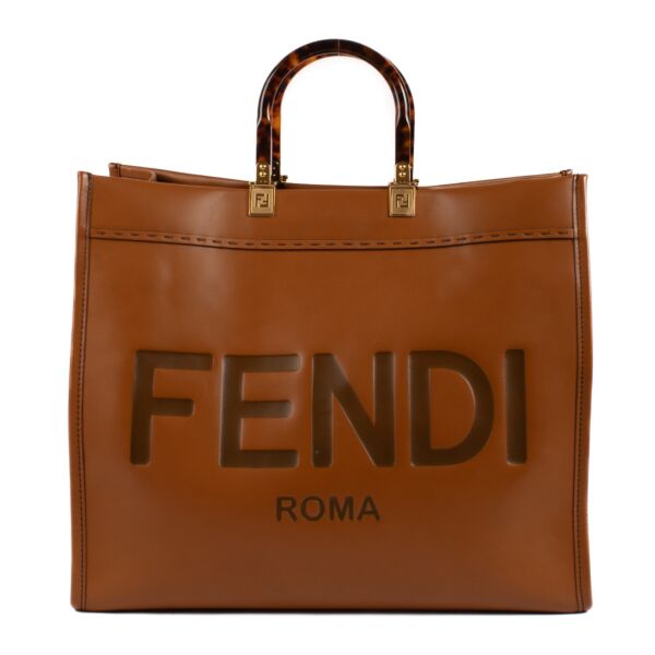 shop 100% authentic second hand Fendi Camel Sunshine Large Top Handle Bag on Labellov.com