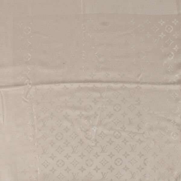 Louis Vuitton Greige Monogram Classic Shawl