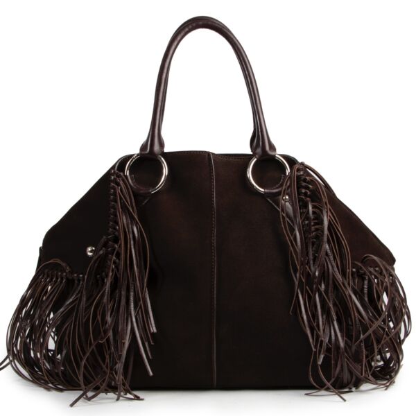 Achetez en ligne en toute sécurité ce Tod's sac à bandoulière en daim brun.