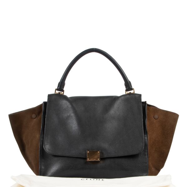 Celine Bi-color Medium Trapeze Handbag