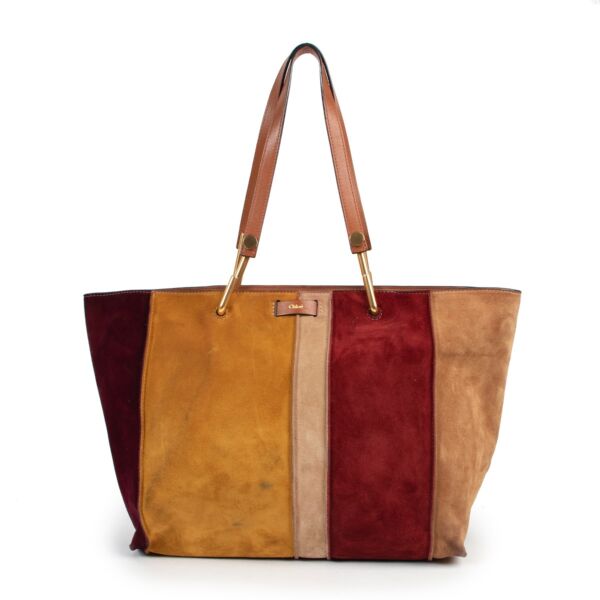 Preloved Chloé Multicolor Suede Keri Shoulder bag  in good condition by Labellov in multicolours 