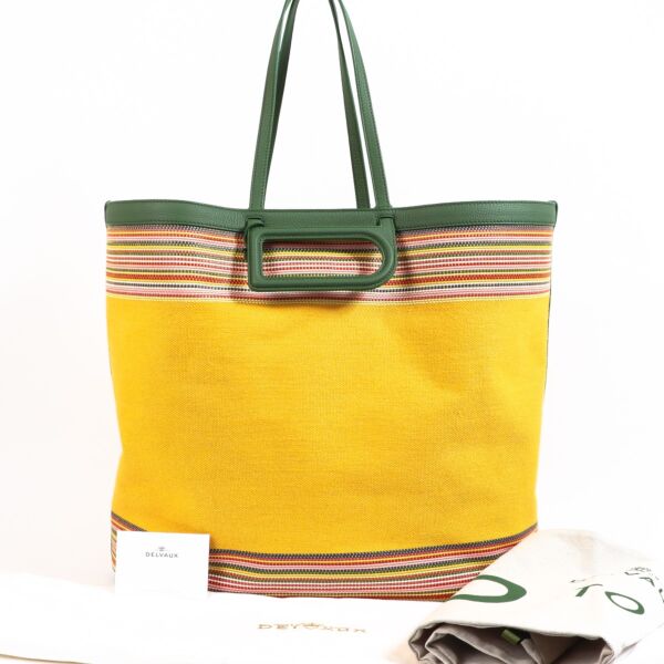 Delvaux D To D XL Toile Sangle Taurillon Empire