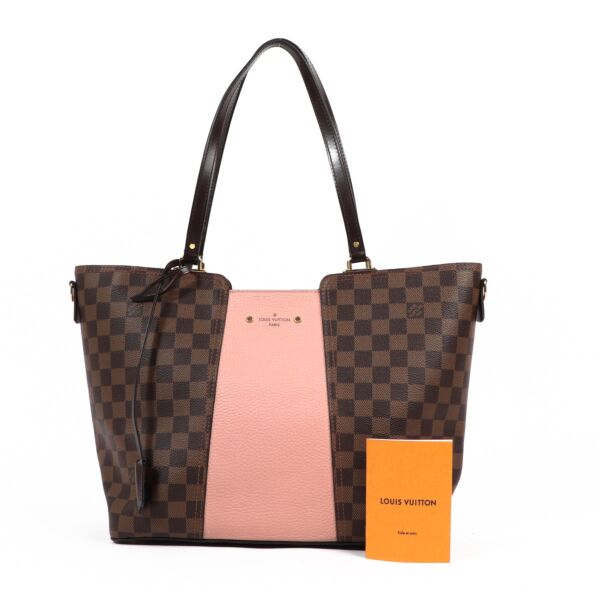 Louis Vuitton Damier Ebene Jersey Magnolia Tote Bag