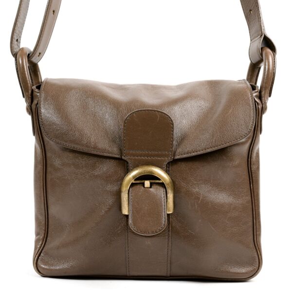 Delvaux Brown Leather Festival Crossbody Bag
