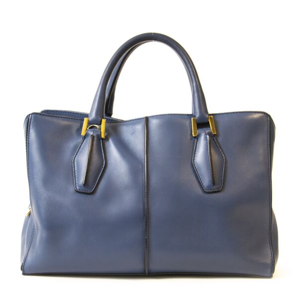 Tods Dark Blue D-Styling Medium Bag
