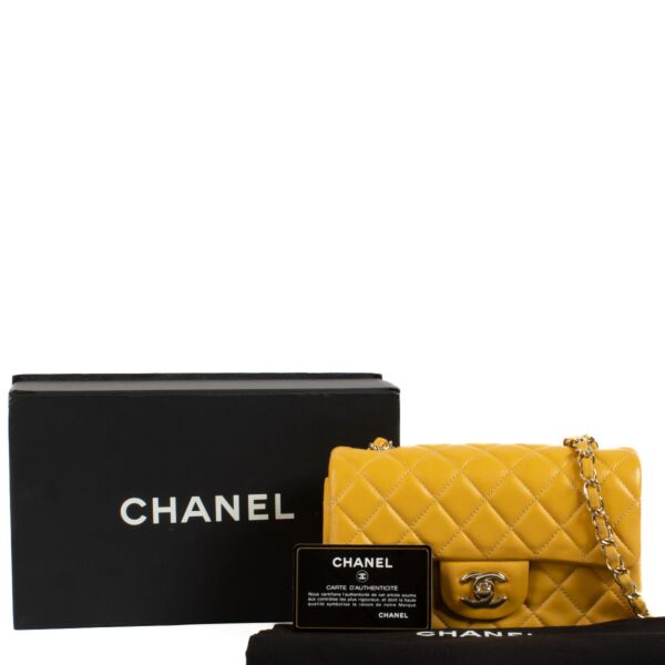 Chanel Sunflower Yellow New Mini Classic Flap Bag