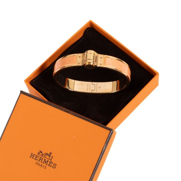 Hermès Pink Charnière Bracelet - Size S