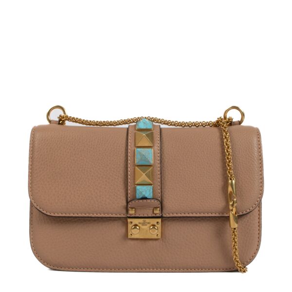 Valentino Garavani Nude Rockstud Shoulder Bag