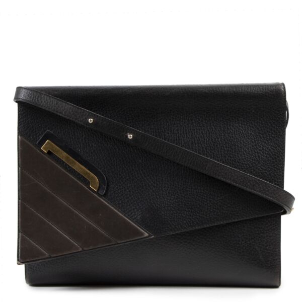 Delvaux Black and Blue Shoulder Bag for the best price at Labellov secondhand