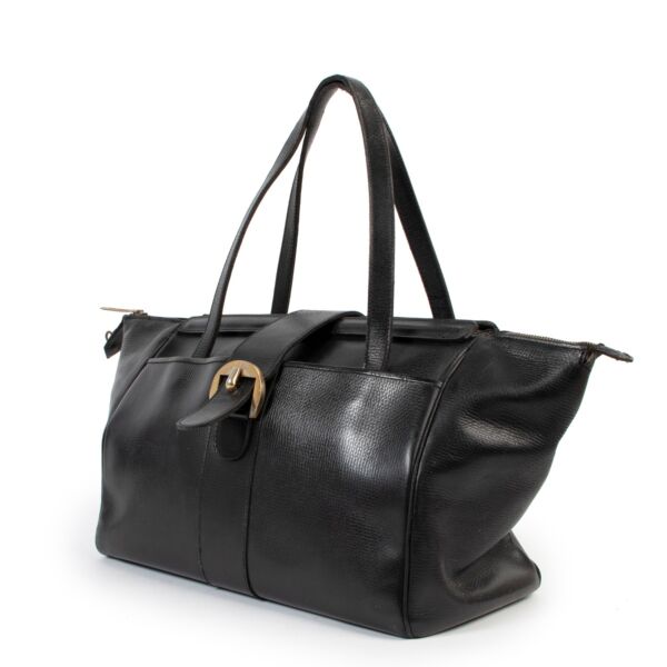 Delvaux Black Leather Shoulder Bag