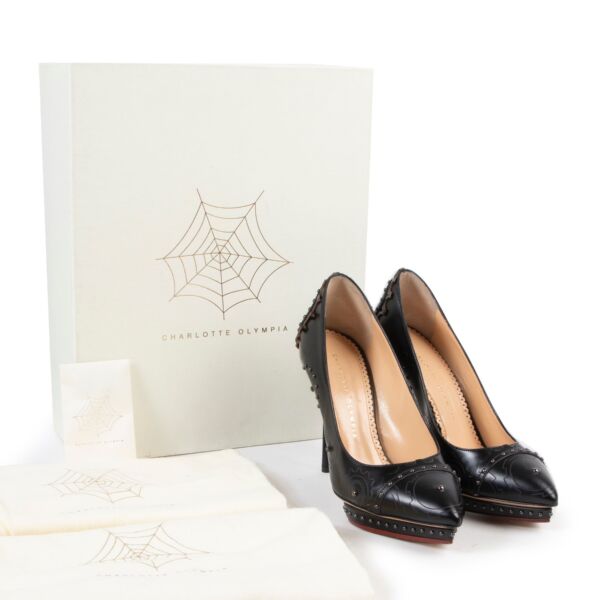 Charlotte Olympia Black Mechanical Debbie Pumps - Size 38