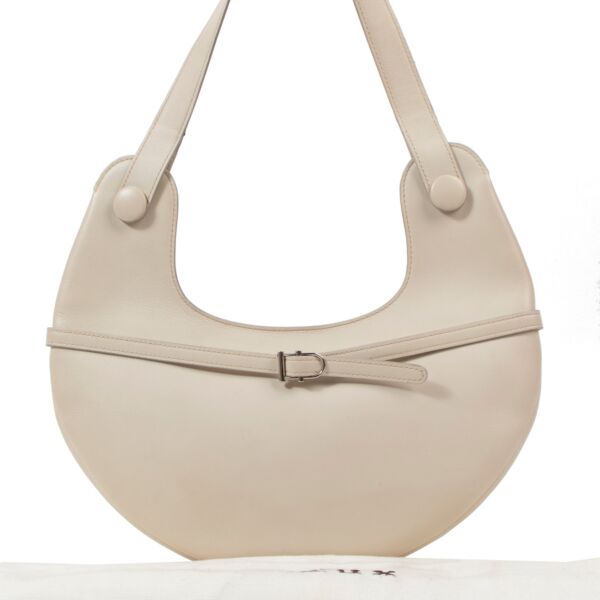 Delvaux Cream Railway Shoulder Bag