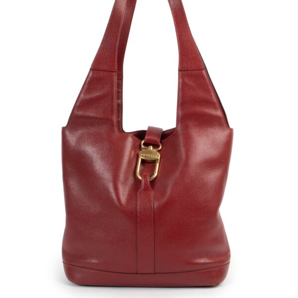 Shop safe online 100% authentic second hand Delvaux Red Shoulder Bag in very good condition at labellov in Antwerp.