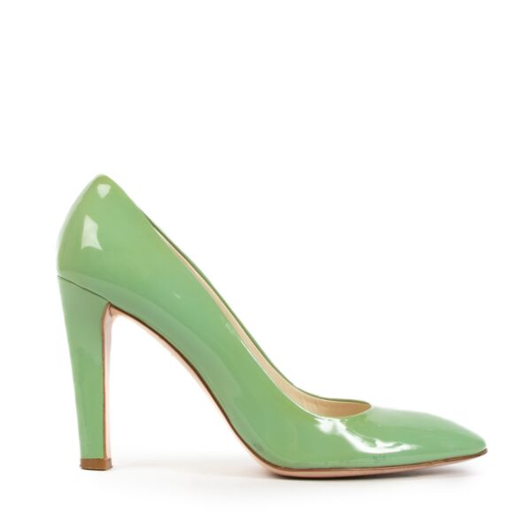 Miu Miu Green Patent Leather Pumps - Size 37