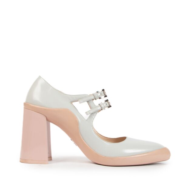 Prada Mary Jane White Pumps - Size 37.5 for the best price at Labellov secondhand luxury in Antwerp