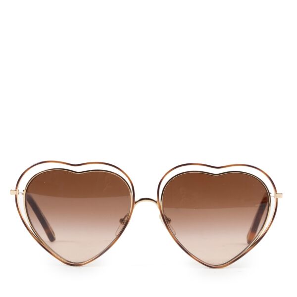 2dehands neet als nieuw Chloe Poppy Heart-Shaped Sunglasses