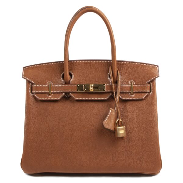 Hermès Birkin 30 Fauve Barenia Faubourg GHW brand new available online at Labellov