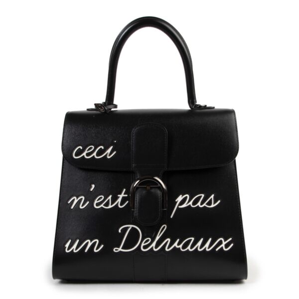 As New Delvaux L'Humour Brillant MM "Ceci N'est Pas Un Delvaux" Limited Edition