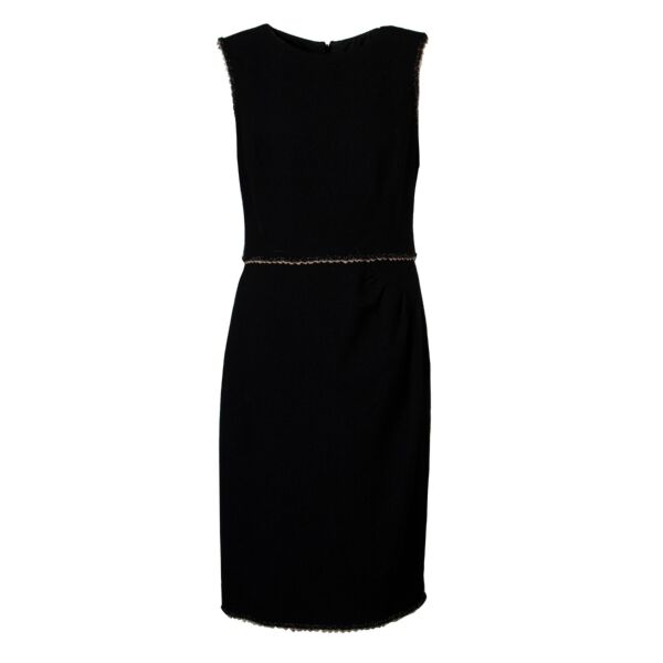 Chanel Black Tweed Dress - size 40