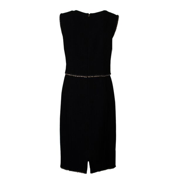 Chanel Black Tweed Dress - size 40