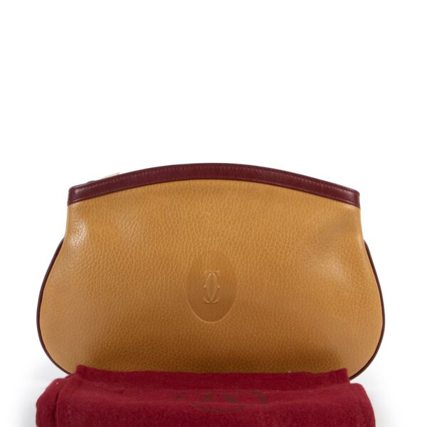 Cartier Yellow Leather Clutch