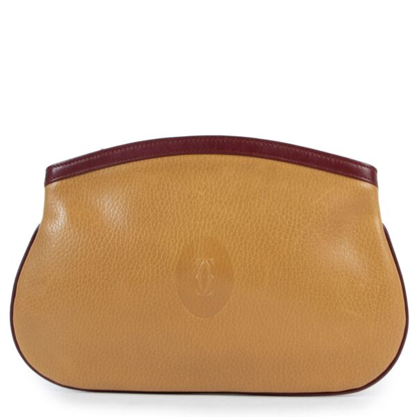 Cartier Yellow Leather Clutch