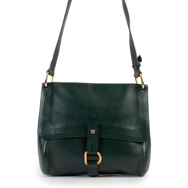 Delvaux Green Fichu Crossbody Bag
