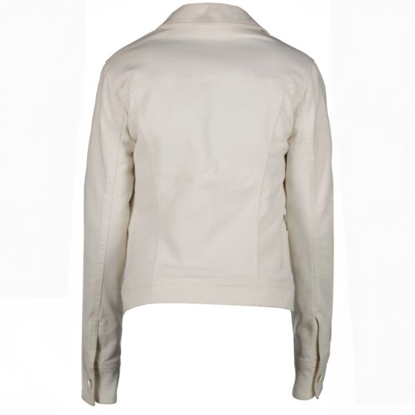 Gucci White Denim Jacket - Size 40