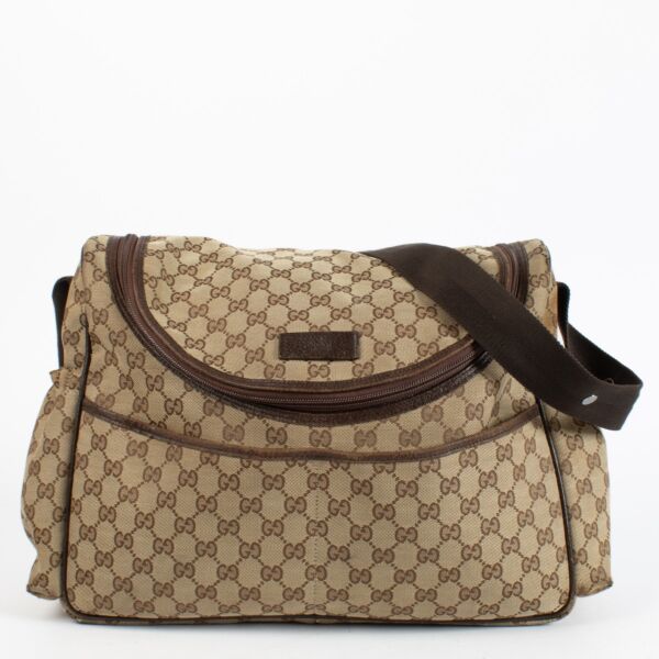 Authentic preloved Gucci GG Canvas Diaper Bag on Labellov.com