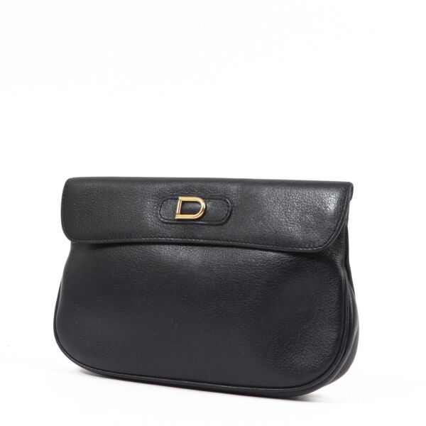 Delvaux Blue Leather Vintage Pochette