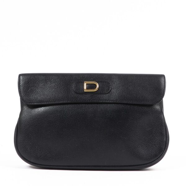 Delvaux Blue Leather Vintage Pochette