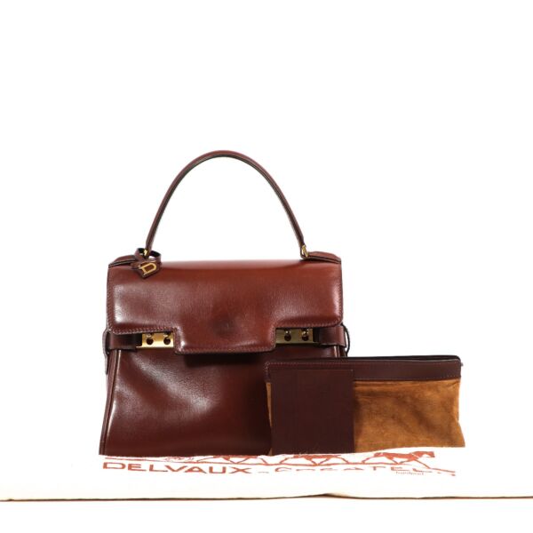 Delvaux Tempête PM Vintage Chestnut Box Calf