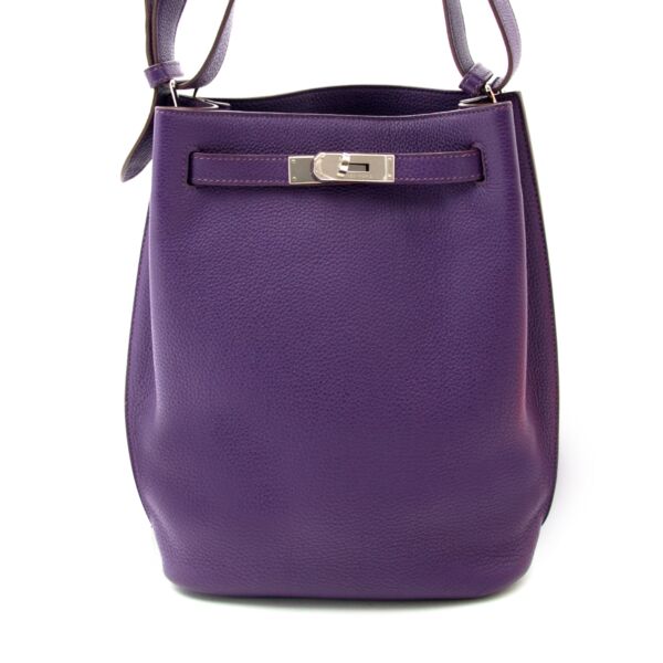 Hermès so kelly 22 iris togo now online at labellov.com for the best price