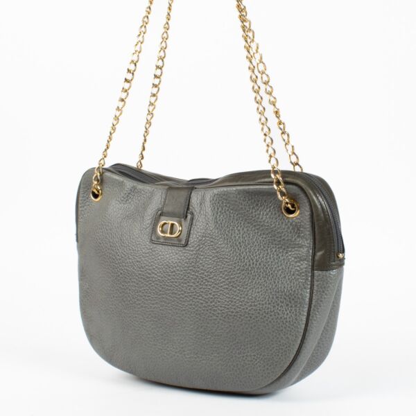 Christian Dior Grey Shoulder Bag