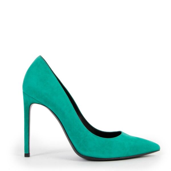 ysl heels green