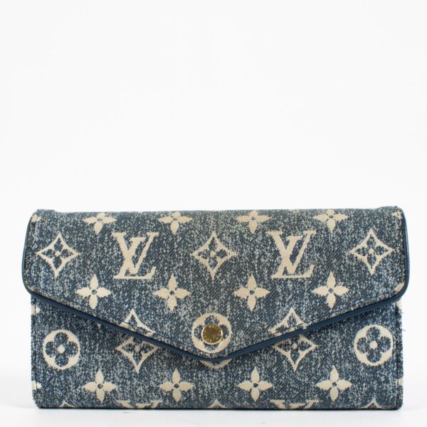 Louis Vuitton Monogram Jacquard Denim Sarah Wallet