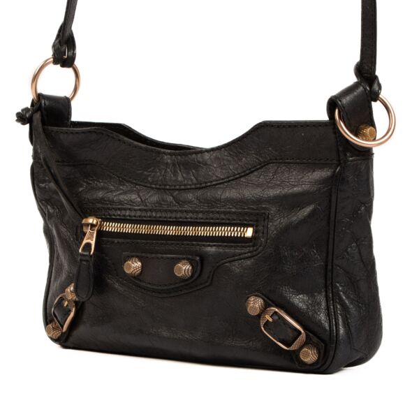 Balenciaga Black Giant Hip Crossbody Bag