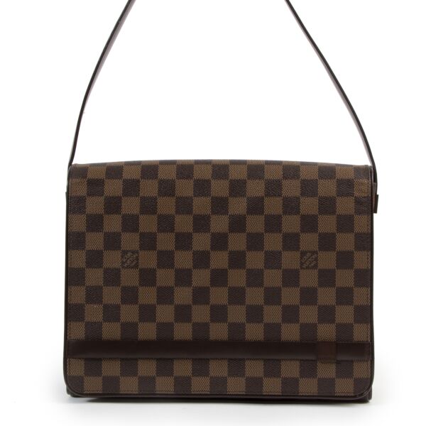 Authentieke Tweedehands Louis Vuitton Damier Ebene Tribeca Shoulder Bag  juiste prijs veilig online shoppen luxe merken webshop winkelen Antwerpen België mode fashion