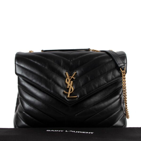 Saint Laurent Black Loulou Medium Bag