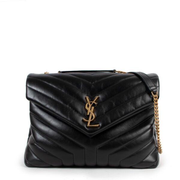 Saint Laurent Black Loulou Medium Bag