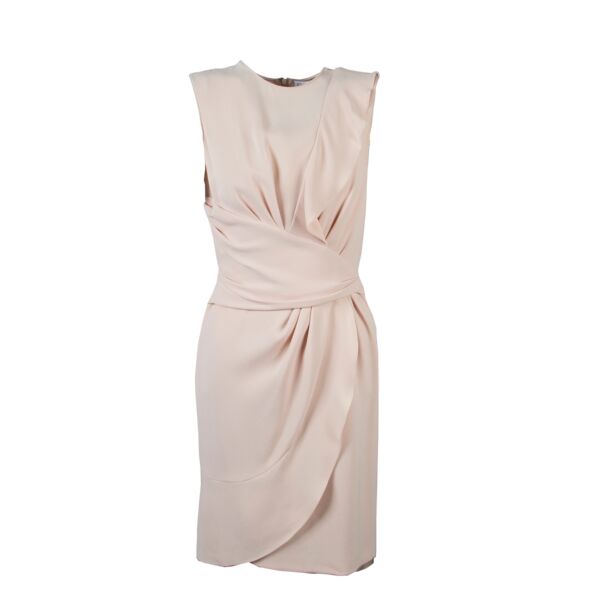 Christian Dior Nude Silk Dress - Size FR 36
