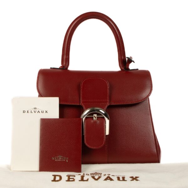 Delvaux Red Jumping Leather Brillant PM Handbag 
