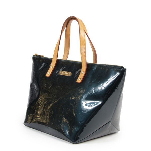 Louis Vuitton Blue Nuit Monogram Vernis Bellevue 