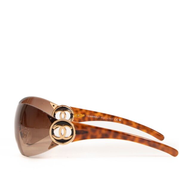 Chanel Tortoise CC Shield Sunglasses